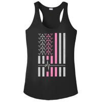 American Nurse USA Flag Ladies PosiCharge Competitor Racerback Tank