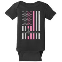 American Nurse USA Flag Baby Bodysuit