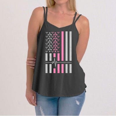 American Nurse USA Flag Women's Strappy Tank