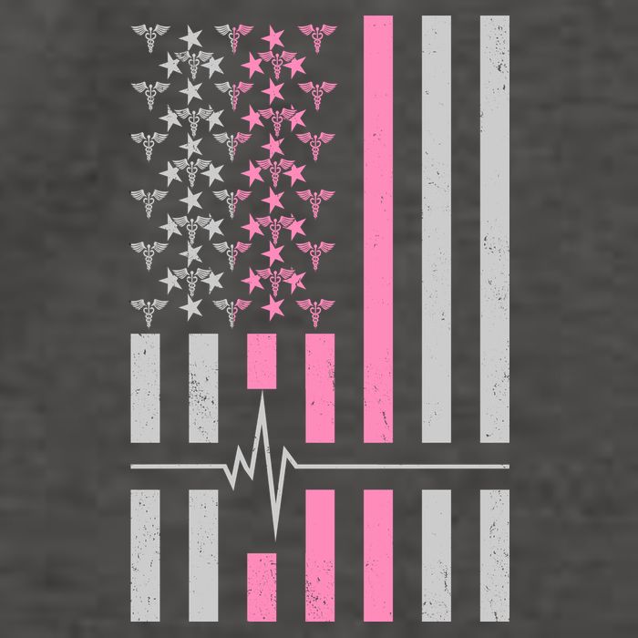 American Nurse USA Flag Vector Backpack
