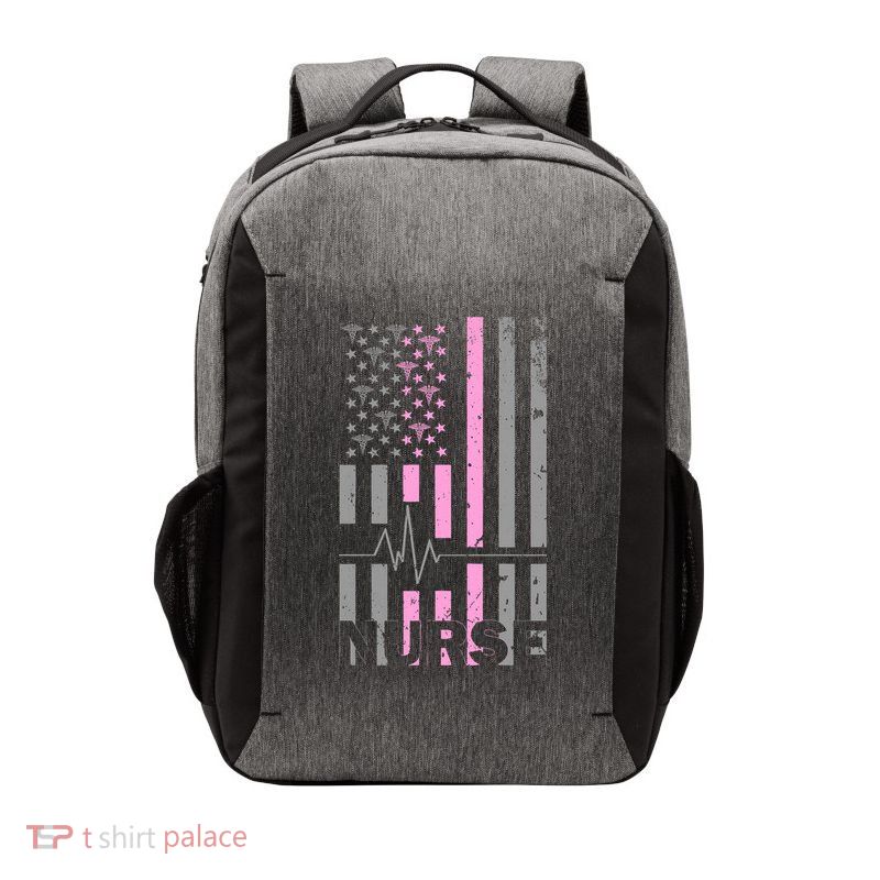 American Nurse Vintage USA Flag Vector Backpack