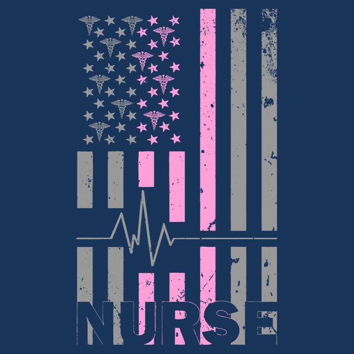 American Nurse Vintage USA Flag Hoodie