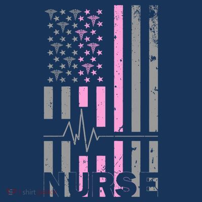 American Nurse Vintage USA Flag T-Shirt