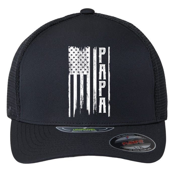 American Papa Flag Flexfit Unipanel Trucker Cap