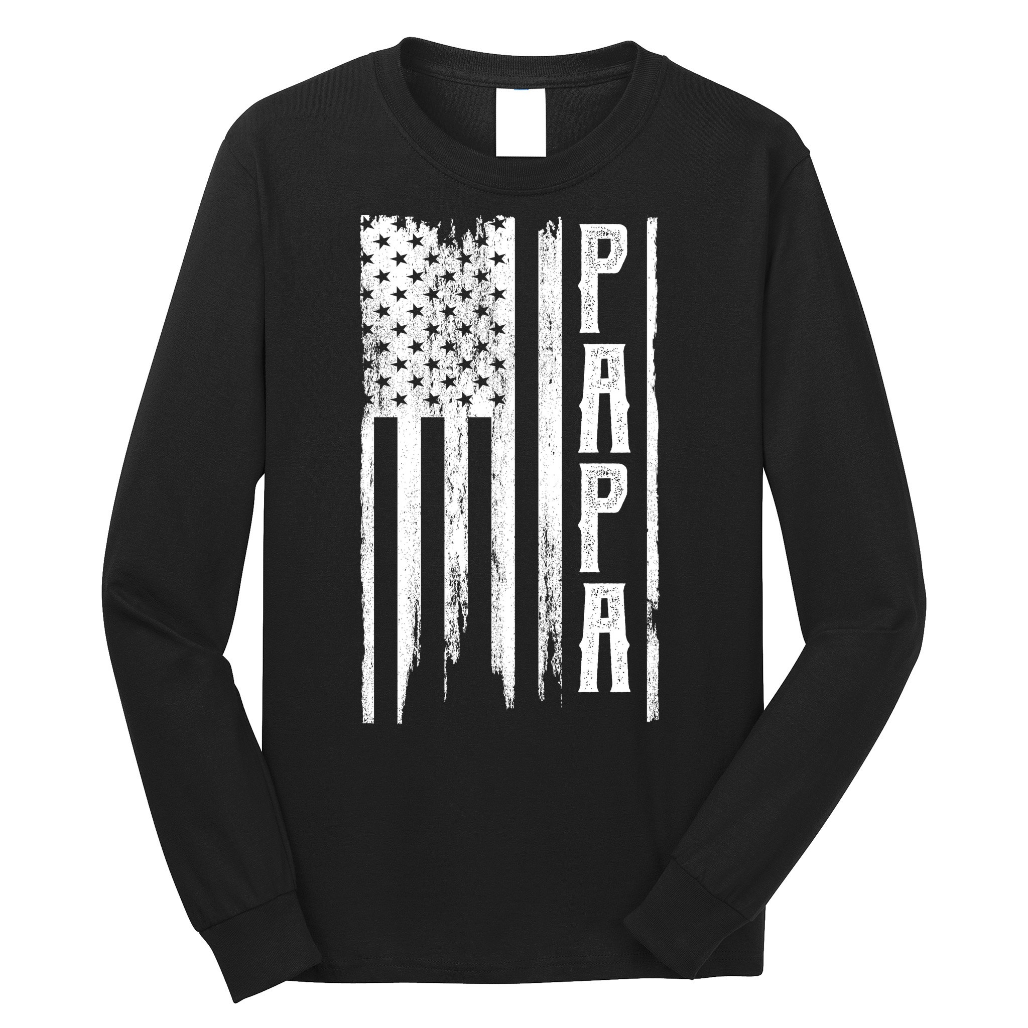 American Papa Flag Long Sleeve Shirt