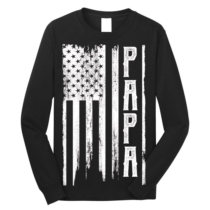 American Papa Flag Long Sleeve Shirt