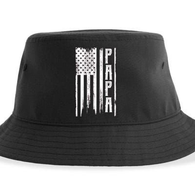 American Papa Flag Sustainable Bucket Hat