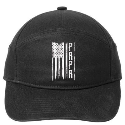 American Papa Flag 7-Panel Snapback Hat