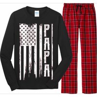 American Papa Flag Long Sleeve Pajama Set