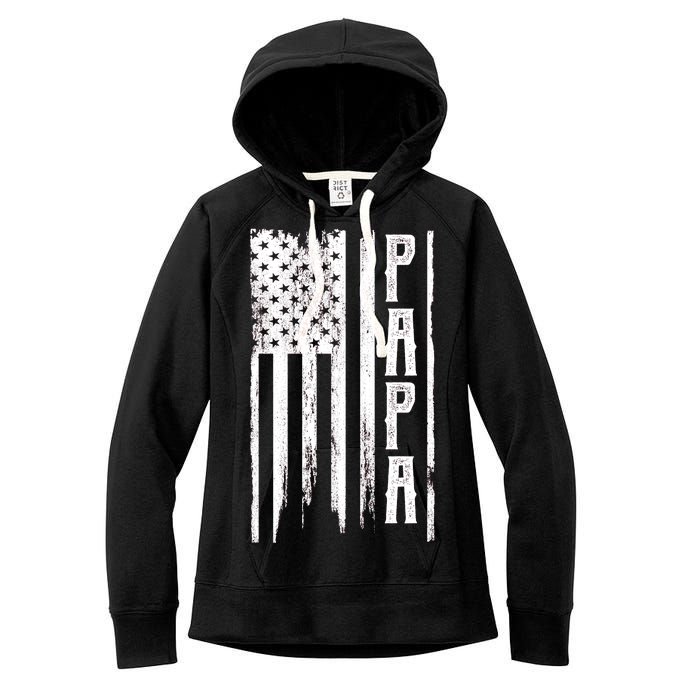 American Papa Flag Women's Fleece Hoodie