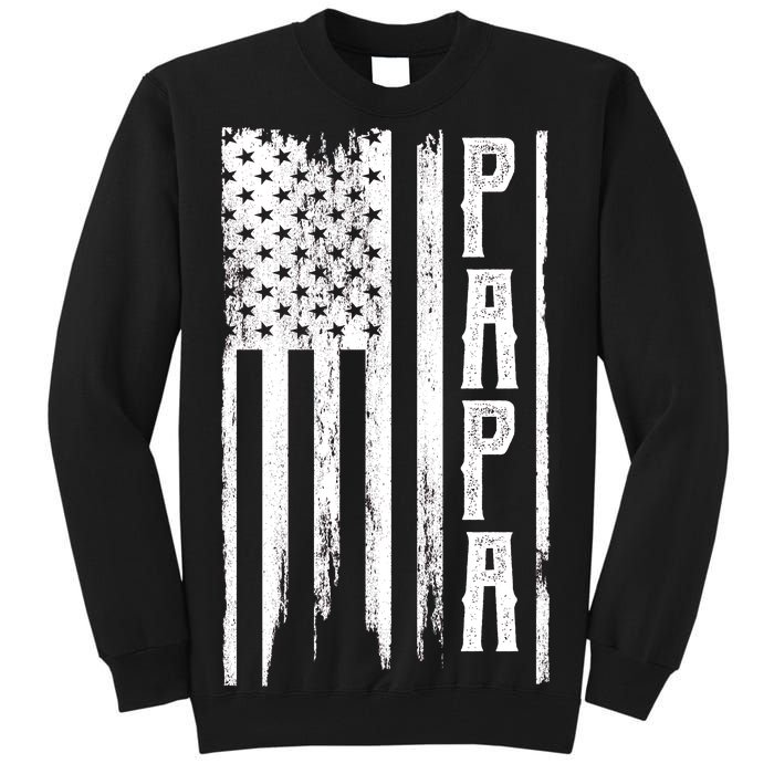 American Papa Flag Tall Sweatshirt