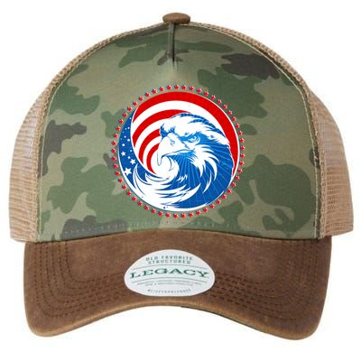 American Patriot Eagle Emblem Legacy Tie Dye Trucker Hat