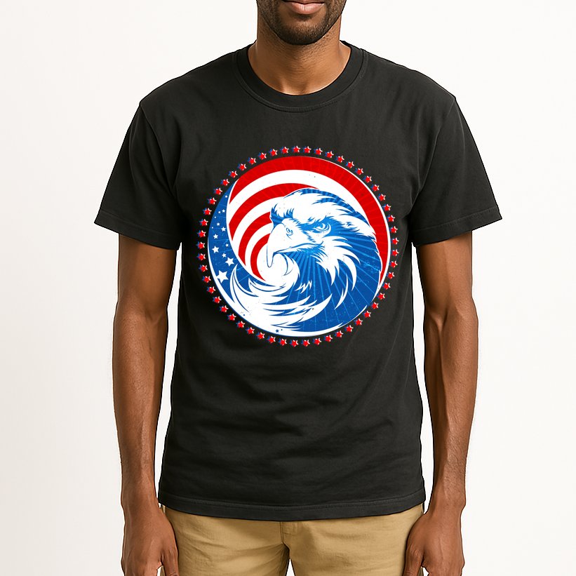 American Patriot Eagle Emblem Tall T-Shirt