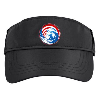 American Patriot Eagle Emblem Adult Drive Performance Visor
