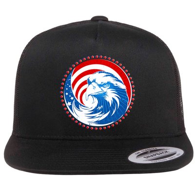 American Patriot Eagle Emblem Flatbill Hat