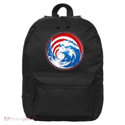 American Patriot Eagle Emblem 16 in Basic Backpack