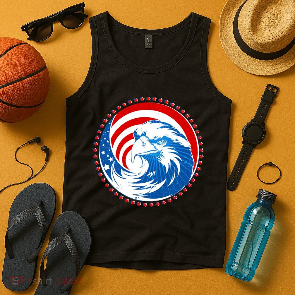 American Patriot Eagle Emblem Tank Top
