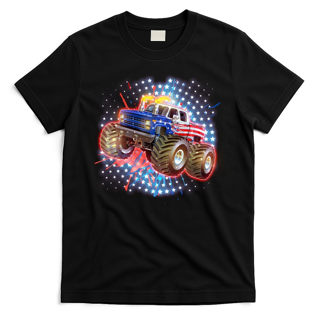 American Patriotic Monster Truck USA T-Shirt