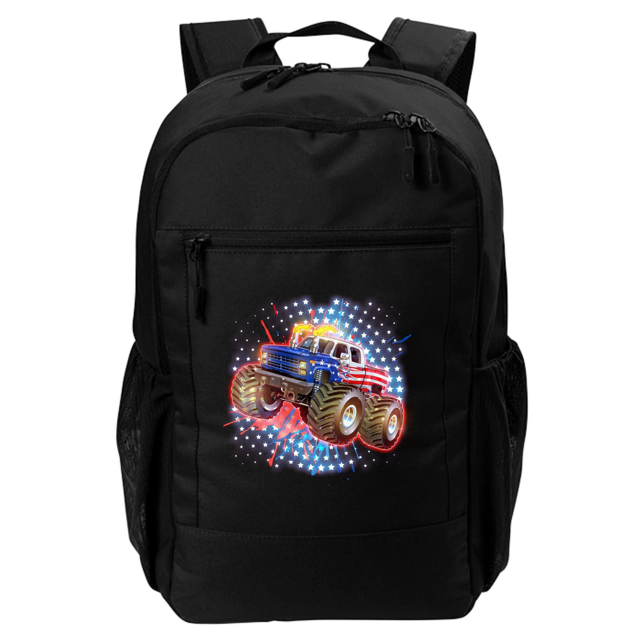 American Patriotic Monster Truck USA Backpack
