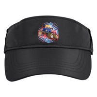 American Patriotic Monster Truck USA Adult Drive Performance Visor