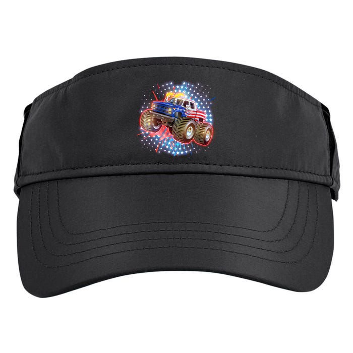American Patriotic Monster Truck USA Adult Drive Performance Visor