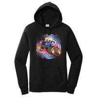 American Patriotic Monster Truck USA Women's Pullover Hoodie