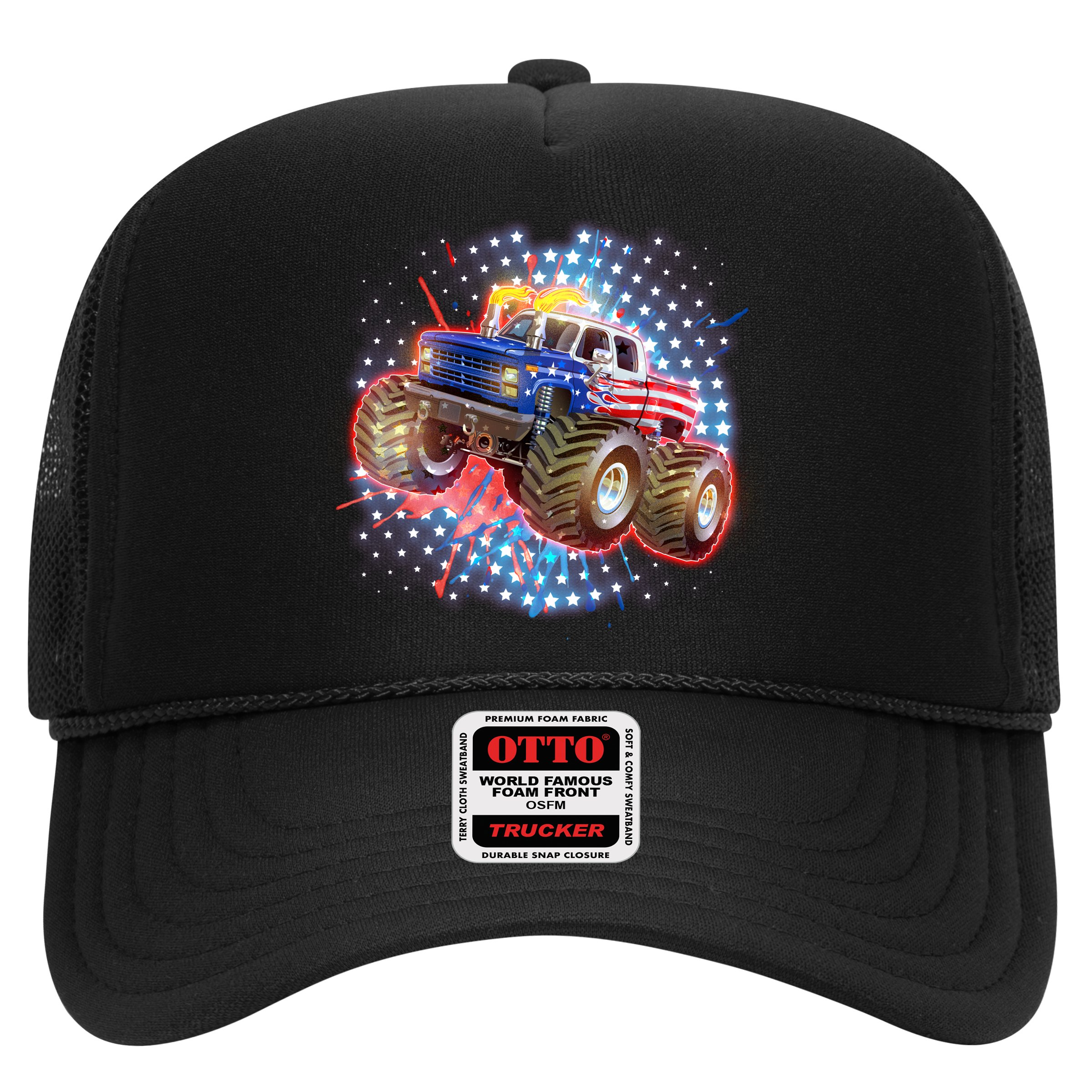 American Patriotic Monster Truck USA Hat