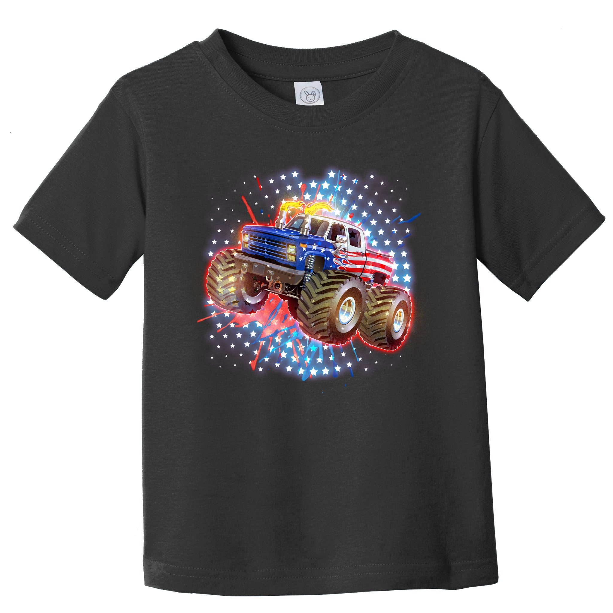 American Patriotic Monster Truck USA Toddler T-Shirt