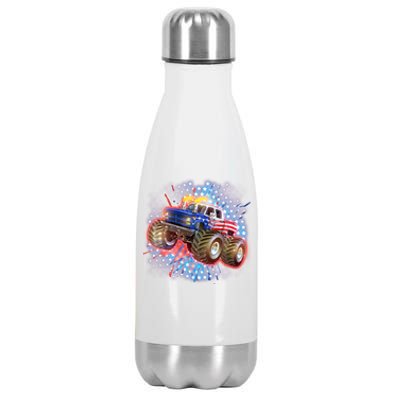 American Patriotic Monster Truck USA Stainless Steel Insulated Water Bottle