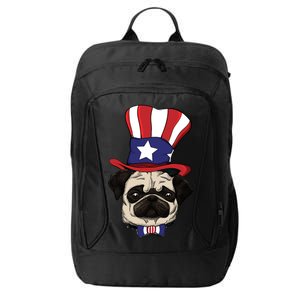 American Patriotic Pug City Backpack