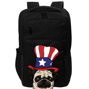 American Patriotic Pug Impact Tech Backpack