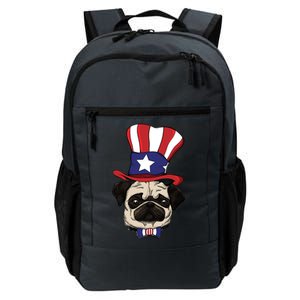 American Patriotic Pug Daily Commute Backpack