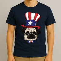 American Patriotic Pug T-Shirt