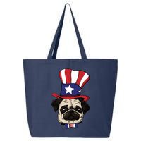 American Patriotic Pug 25L Jumbo Tote