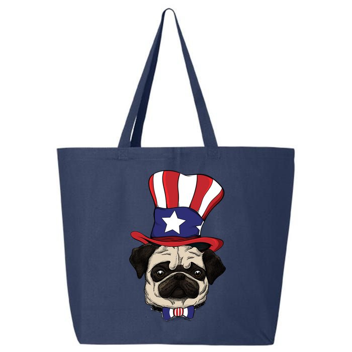 American Patriotic Pug 25L Jumbo Tote