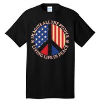 American Peace: People Living life In Peace Tall T-Shirt