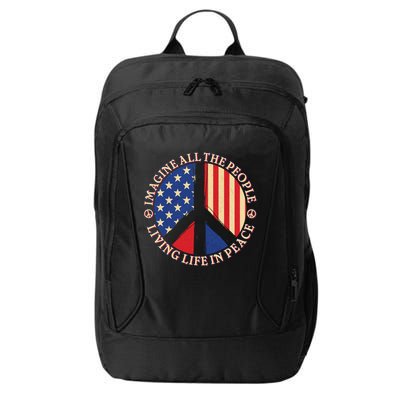 American Peace: People Living life In Peace City Backpack