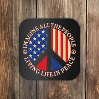 American Peace: People Living life In Peace Coaster