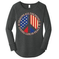 American Peace: People Living life In Peace Women's Perfect Tri Tunic Long Sleeve Shirt