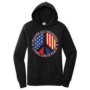 American Peace: People Living life In Peace Women's Pullover Hoodie