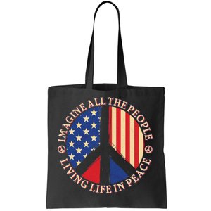 American Peace: People Living life In Peace Tote Bag