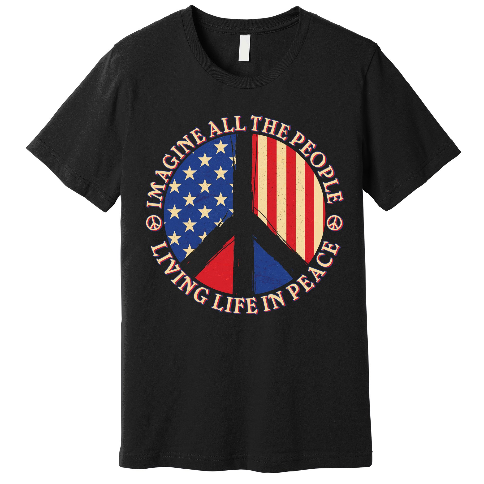 American Peace: People Living life In Peace Premium T-Shirt