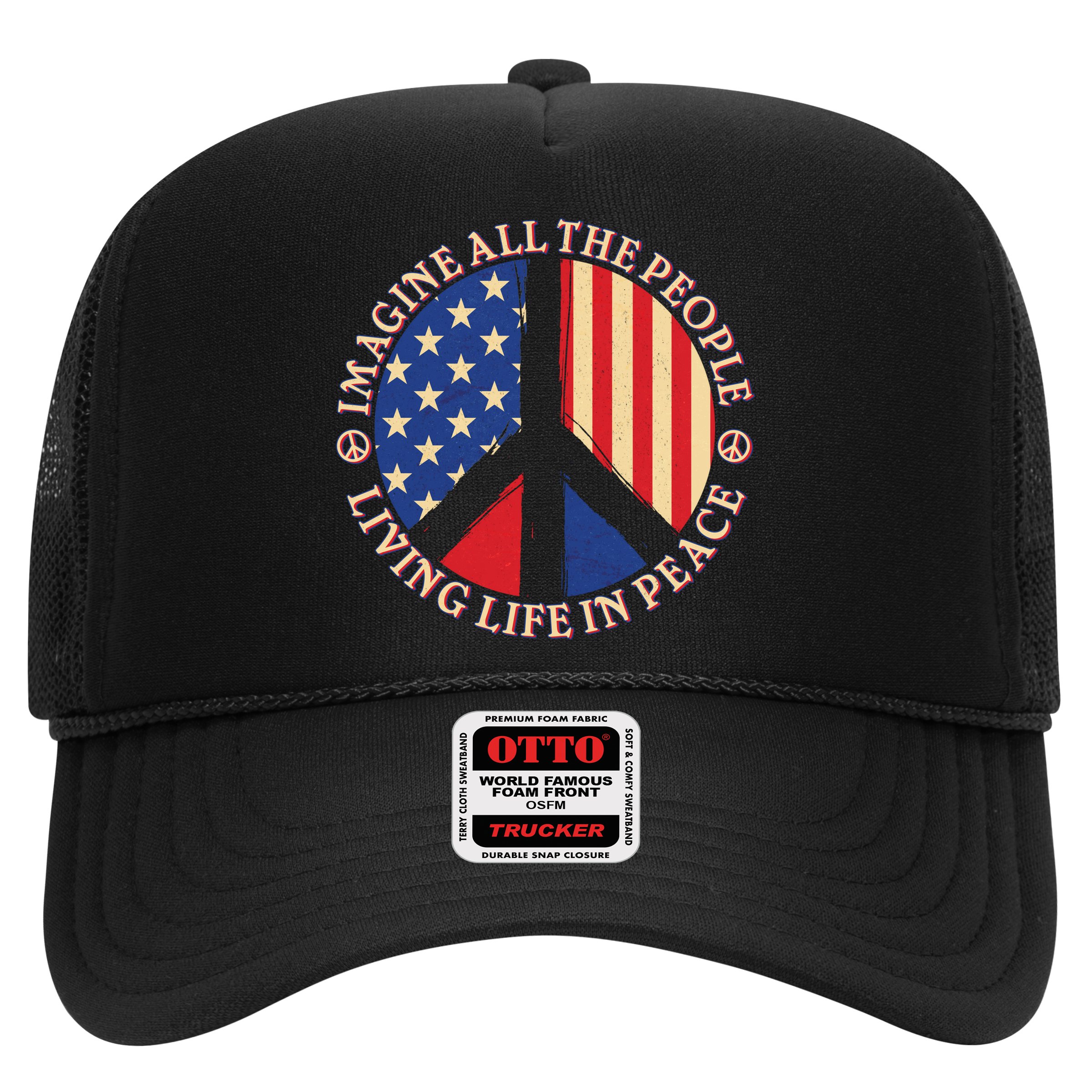 American Peace: People Living life In Peace Hat