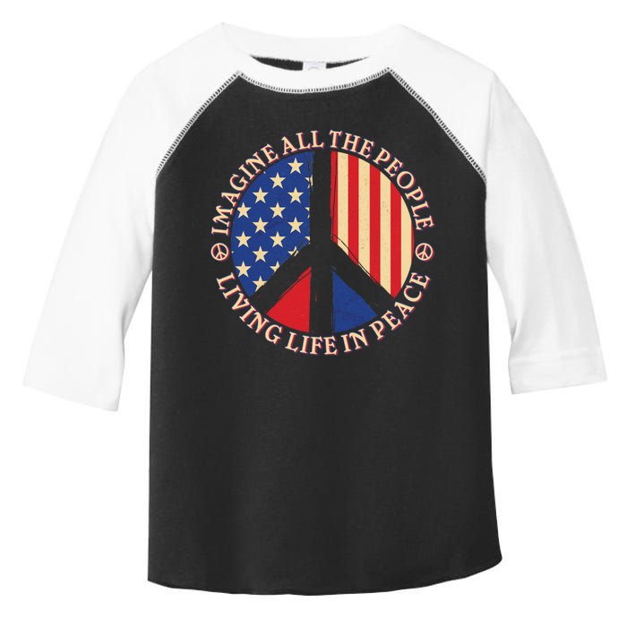 American Peace: People Living life In Peace Toddler Fine Jersey T-Shirt