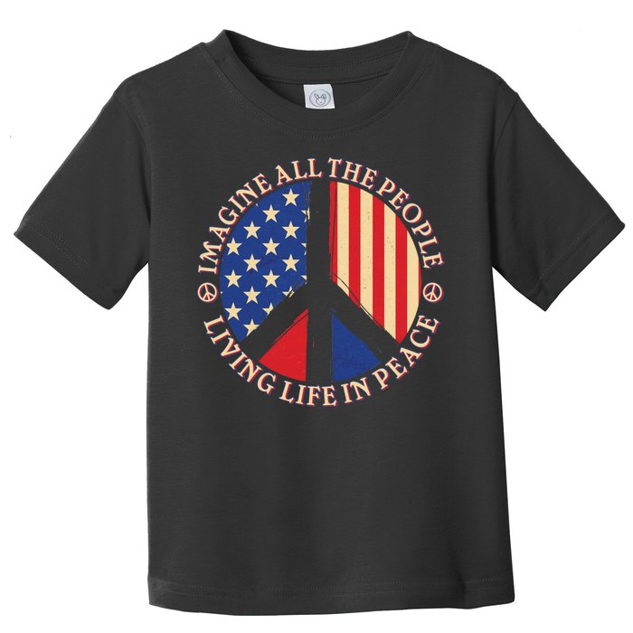 American Peace: People Living life In Peace Toddler T-Shirt