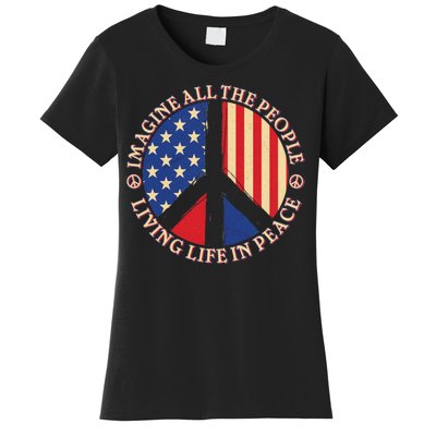 American Peace: People Living life In Peace Women's T-Shirt