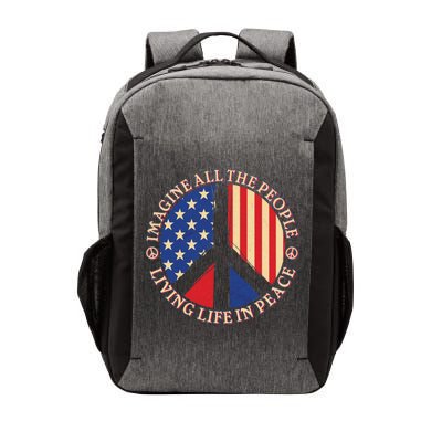 American Peace: People Living life In Peace Vector Backpack