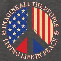 American Peace: People Living life In Peace Vector Backpack
