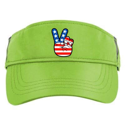 American Peace Sign Flag Adult Drive Performance Visor