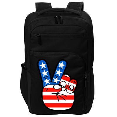 American Peace Sign Flag Impact Tech Backpack